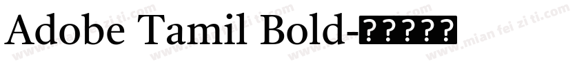Adobe Tamil Bold字体转换